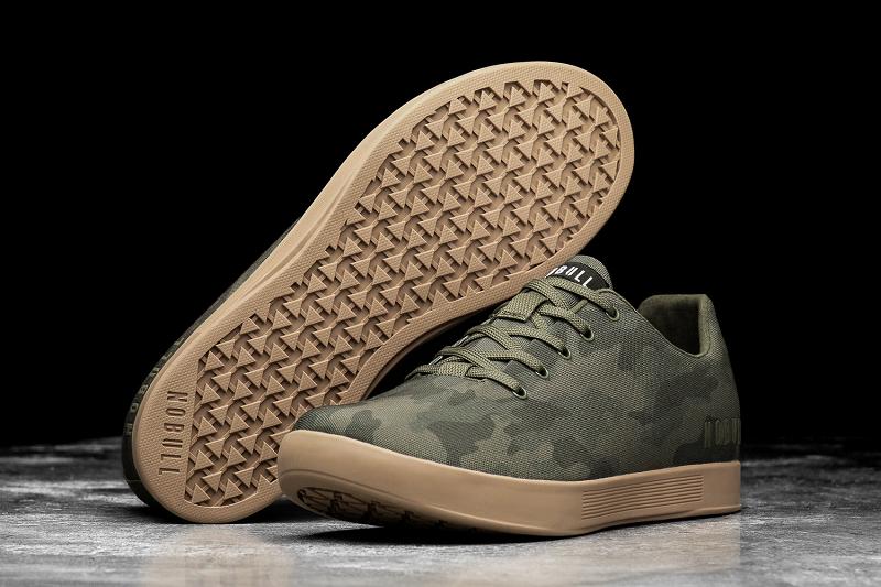 Dark / Camo Nobull Dark Forest Camo Canvas Women's Trainers | CA R2126V